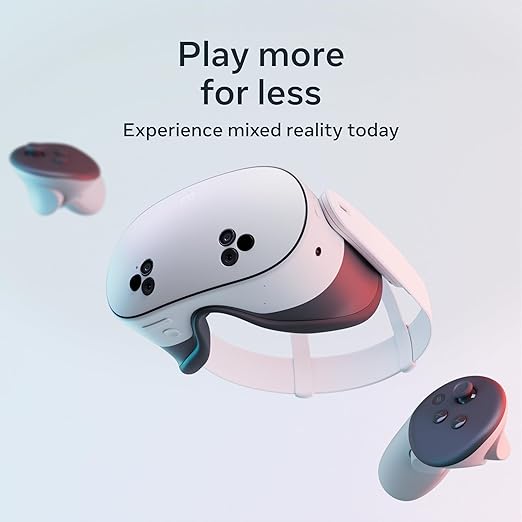 Meta Quest 3S 256GB | Batman: Arkham Shadow Included — 30+ Games Included with Meta Horizon+ Access with Starter Bundles — Play More for Less