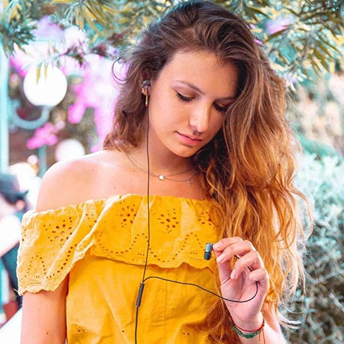 LUDOS Ultra Wired Earbuds in-Ear Headphones, 5 Years Warranty, Earphones with Microphone, Noise Isolating Ear Buds, Memory Foam for iPhone, Samsung, School Students, Kids, Women, Small Ears - Grey