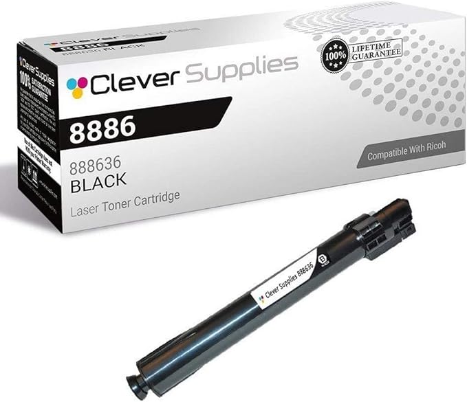 CS Replacement Toner Cartridge Compatible with Ricoh C2000 888636 Black Color Laser Aficio C2000 Aficio C2500 Aficio C3000 DSc525 DSc530 LC435 LC440 LD430C LDC425c C2525 C3030 Black
