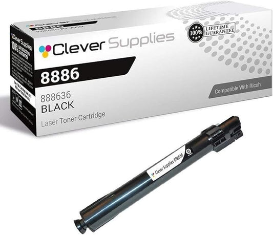 CS Replacement Toner Cartridge Compatible with Ricoh C2000 888636 Black Color Laser Aficio C2000 Aficio C2500 Aficio C3000 DSc525 DSc530 LC435 LC440 LD430C LDC425c C2525 C3030 Black