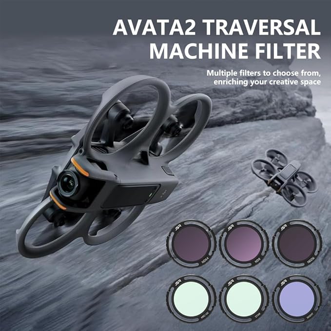 Lens Filter/Filter Set for DJI Avata 2 Drone Waterproof, Anti-Whiteout, UV-Blocking (CPL)