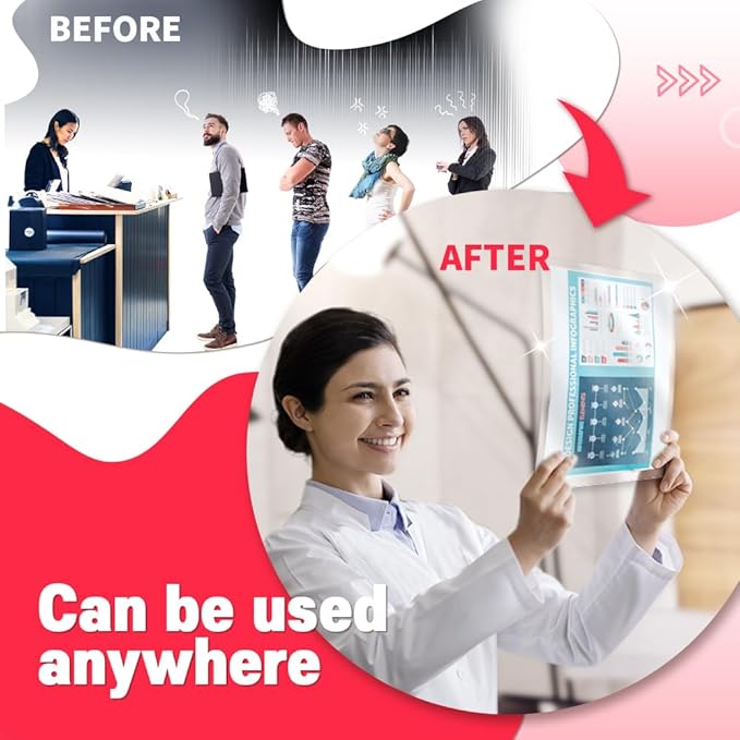 No Heat Laminating Sheets Self Sealing 8.5 x 11 Inch, 100 Pack, 4mil Thickness, Transparent, No Machine Self Adhesive Laminating Sheets, Protect documents and Photos [Letter Size] by HA SHI