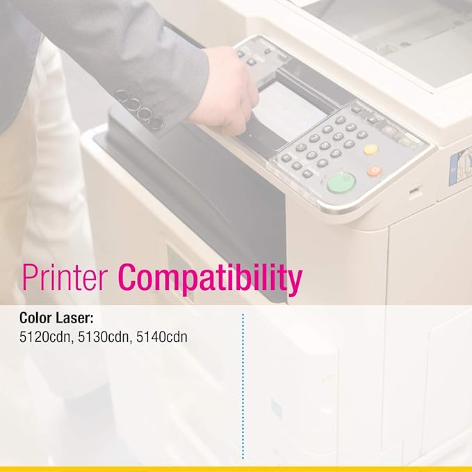 CS Replacement Toner Cartridge Compatible with Dell 5130CDN 330-5846 Black Color Laser 5120cdn 5130cdn 5140cdn Toner Cartridge Black