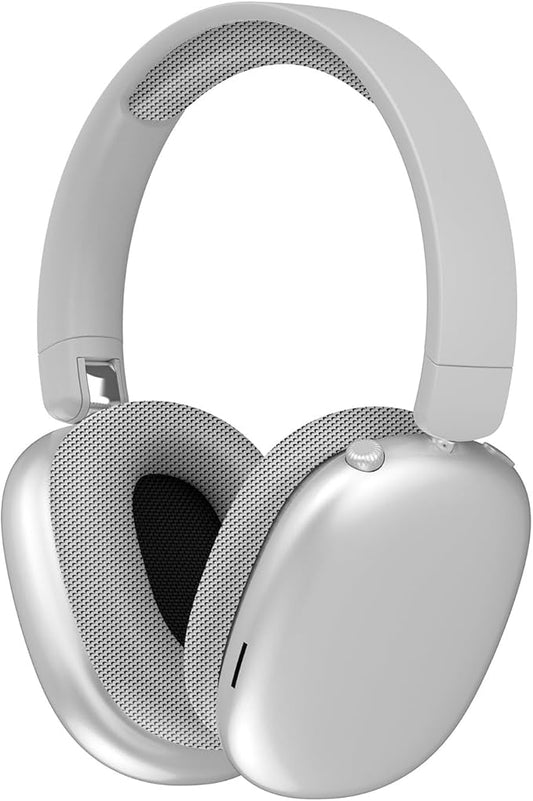 Active Noise Cancelling Headphones,Wireless Bluetooth Over Ear Headphones,Hi-Res Audio,70H Playtime,Lightweight Foldable Comfort Soft Earpads Headset for Gym,Travel,iOS/Android-Silver