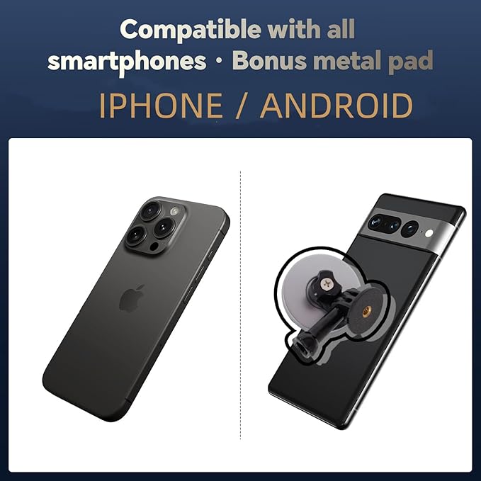 Golf Tripod & Monopod, Magnetic Golf Film Stick 52" Adjustable Aluminum, Golf Swing Training Aid Compatible with Magsafe iPhone Android Phones