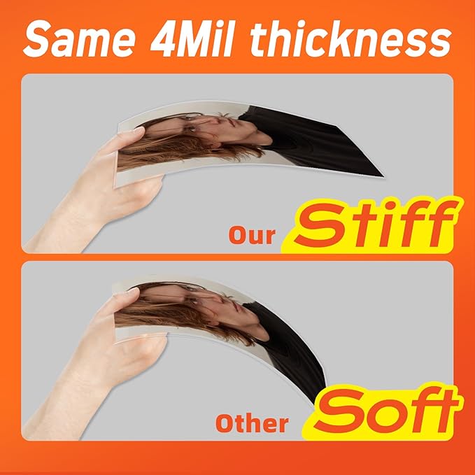 10 PCS Self Adhesive Laminating Sheets,8.7 x 12.2 Clear Laminating Sheets No Machine Needed,Self Sealing Laminating Sheets Suitable for 8.5 x 11 Inches Letter Size