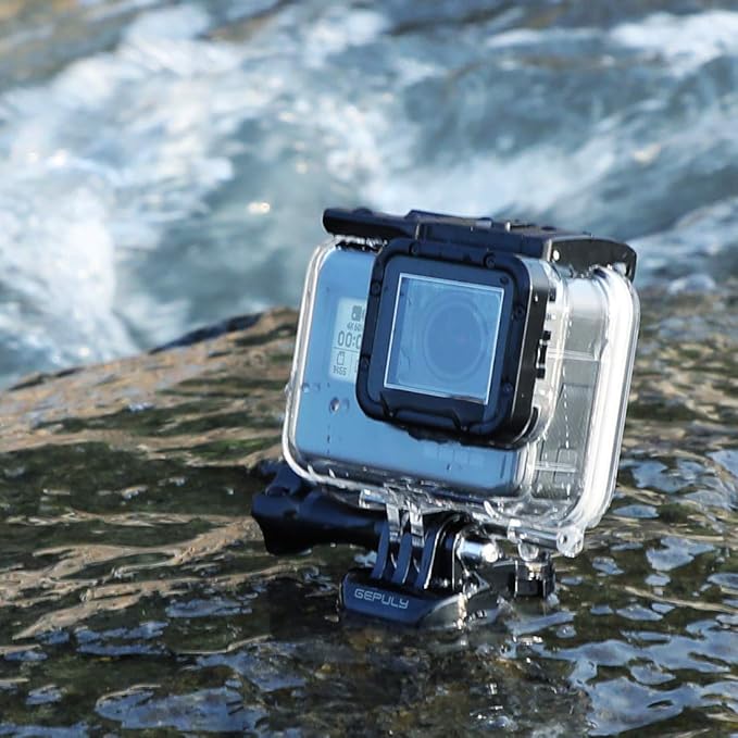 Waterproof Case for GoPro Hero 2018/7/6/5 Black - 45M Underwater Protective Dive Housing Shell for Go Pro Hero7 Hero6 Hero5 Camera with Tripod Bracket Accessories