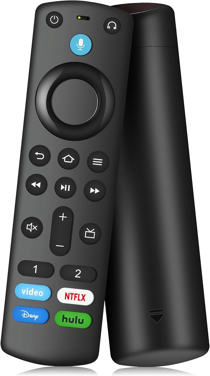 Voice Remote Control (3rd Gen) Compatible with Fire AMZ Smart TVs Cube/Stick/Lite/HD/4K Max/4K, TV Cube, Smart TV 3rd Gen and Fit for Insignia-Toshiba-Pioneer-Smart-TVs