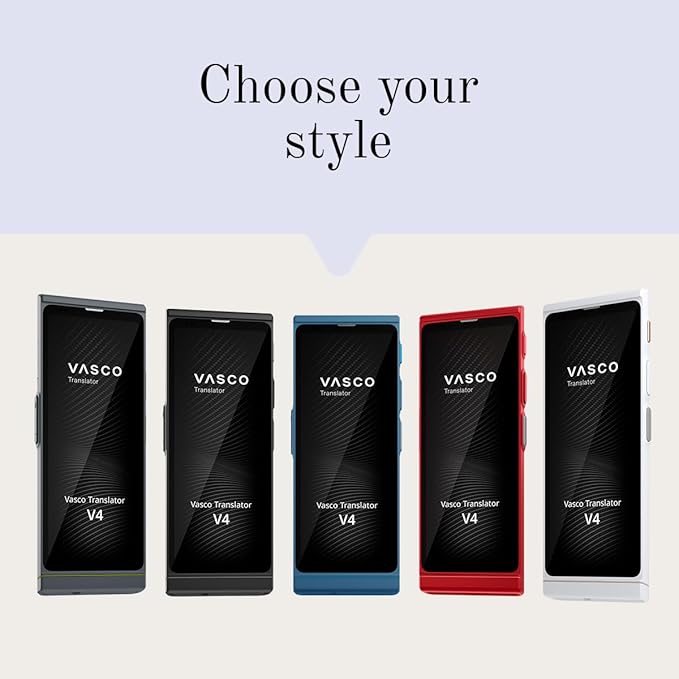 Vasco V4 Language Translator Device | 112 Languages | Free Lifetime Internet in Almost 200 Countries | Ruby Red