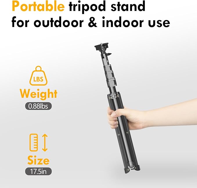 EMART 52’’ Cell Phone Tripod Stand for iPhone, Adjustable Floor Cellphone Tri Pod Holder with Remote, Portable Smartphone Compact Travel Selfie Stick for Video Recording Camera Ring Light Filming