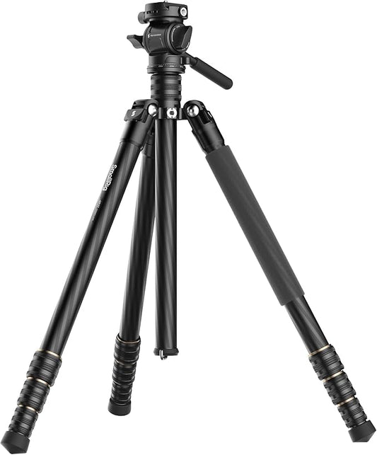 SmallRig CT150 Carbon Fiber Travel Video Tripod, 61.8'' Max Load 3kg / 6.6lb for Cameras, DSLR - 4937