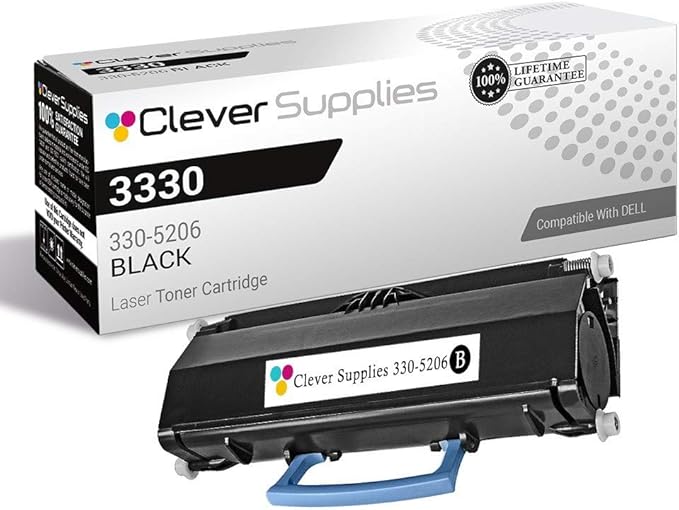 CS Replacement Toner Cartridge Compatible with Dell 3330 330-5206 Black Laser 3330 Laser 3330DN