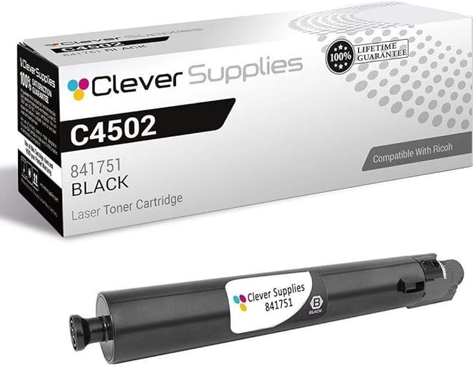 CS Replacement Toner Cartridge Compatible with Ricoh C4502 841751 Black Color Laser Aficio MP C4502 Aficio MP C4502A Aficio MP C5502 Aficio MP C5502A Black