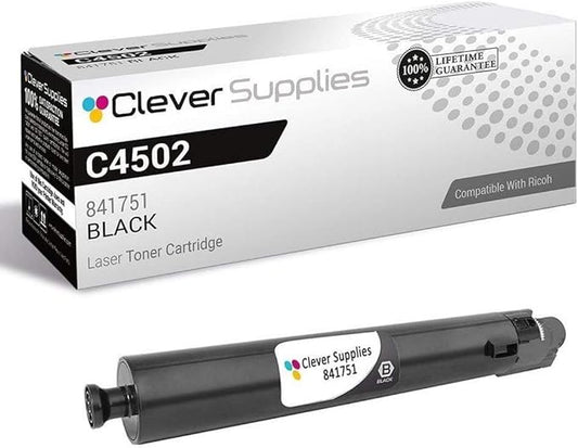 CS Replacement Toner Cartridge Compatible with Ricoh C4502 841751 Black Color Laser Aficio MP C4502 Aficio MP C4502A Aficio MP C5502 Aficio MP C5502A Black
