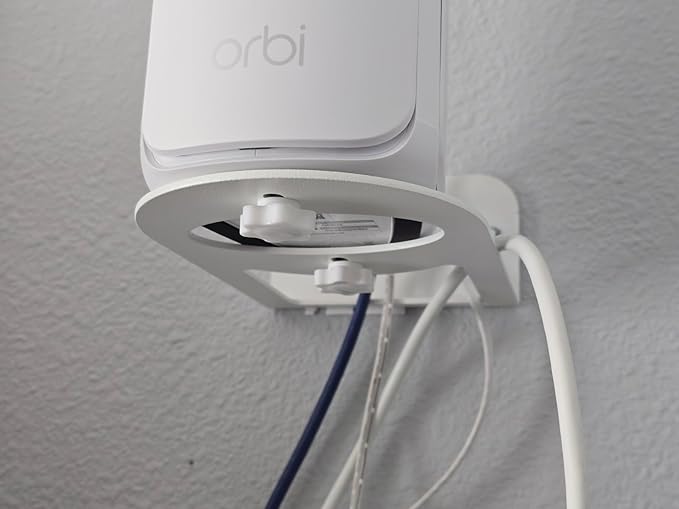 ALLICAVER WiFi 7 Wall Mount Kit, Wall Mount Bracket Sturdy Metal Made Compatible with All WiFi 7 Routers RBE970 RBE870 RBE770 Series and Nighthawk Dual-Band WiFi 7 Router (2 Pack)