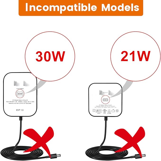 2-Pack 15W Power Cord Adapter Compatible with Echo Pop, Dot 5th, 4th, 3rd Gen, Kids Edition, Spot Smart Speakers - Black Wall Charger Plug Long Cable, 5ft