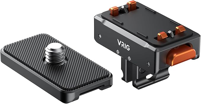 VRIG Magnetic Quick Release Mount for Insta360 X5/ ACE/ACE PRO/ACE PRO2, Magnetic Mount Metal Connection with 1/4" Screw Adapter for Insta360 X4/X3/ONE RS 360 Degree Version/ONE RS Twin/ONE X2