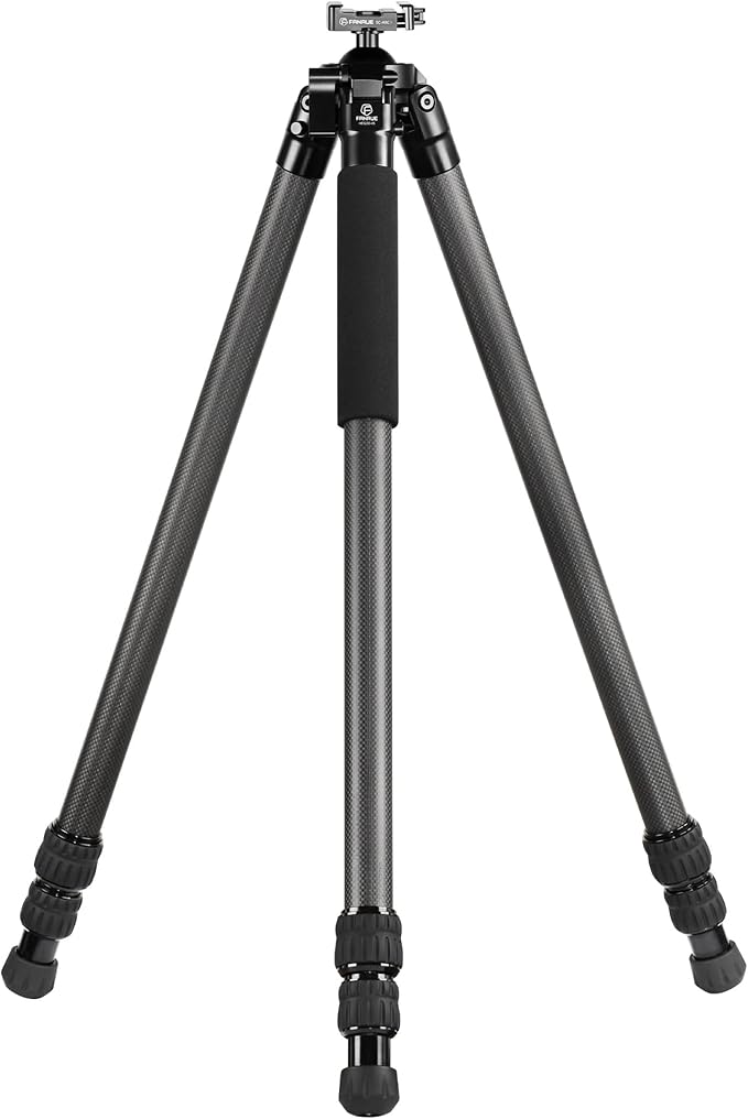 FANAUE Carbon Fiber Tripod for Hunting with Arca-Swiss Quick Release，Lightweight, Stable Design, Shooting Rest, and Hands-Free Operation for Hunting, Shooting, and Outdoors-HT-3230-45