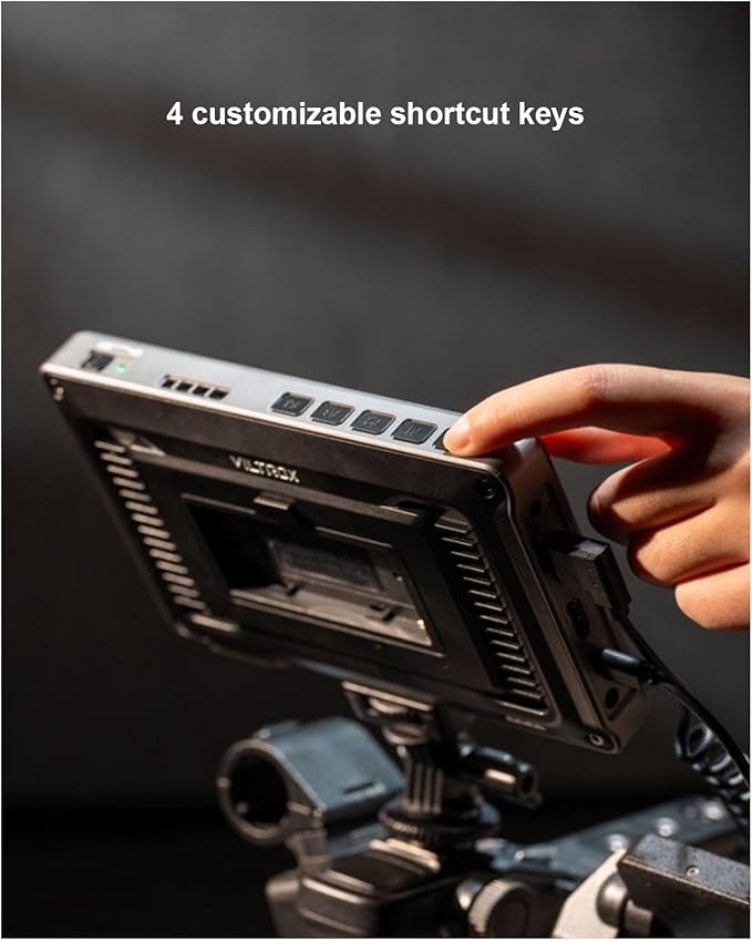 VILTROX DC-L2 7" 4K SDI Camera Field Monitor, 600nit Touch Screen, 4K 30Hz HDMI Loop in/Out DSLR Video External Monitor for Sony Canon Nikon with Sunshade Hood, Battery, Storage Bag