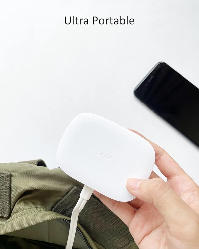 USB Charging Station 4 Port - BULL USB Charger Block Multiple, Wall Charger Cable White 6ft Charging Hub for Multiple Devices (ULlisted)