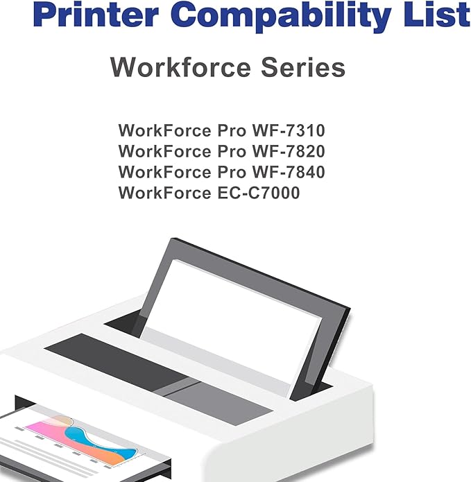 Remanufactured 812XL Ink Cartridge Replacement for 812 XL T812XL 812 XL Black for Workforce Pro WF-7840 WF-7820 WF-7310 EC-C7000 Printer (2 Black)