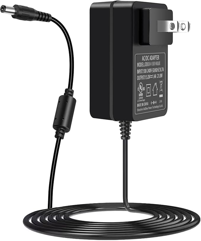 21W Charger Power Cord, Compatbile with Alexa Echo 1st 2nd Generation, Echo Show 5 3rd Gen, Echo Show 1st Gen, Echo Plus 1st Gen, Echo Look, Echo Link, 15V 1.4A AC Power Adapter.