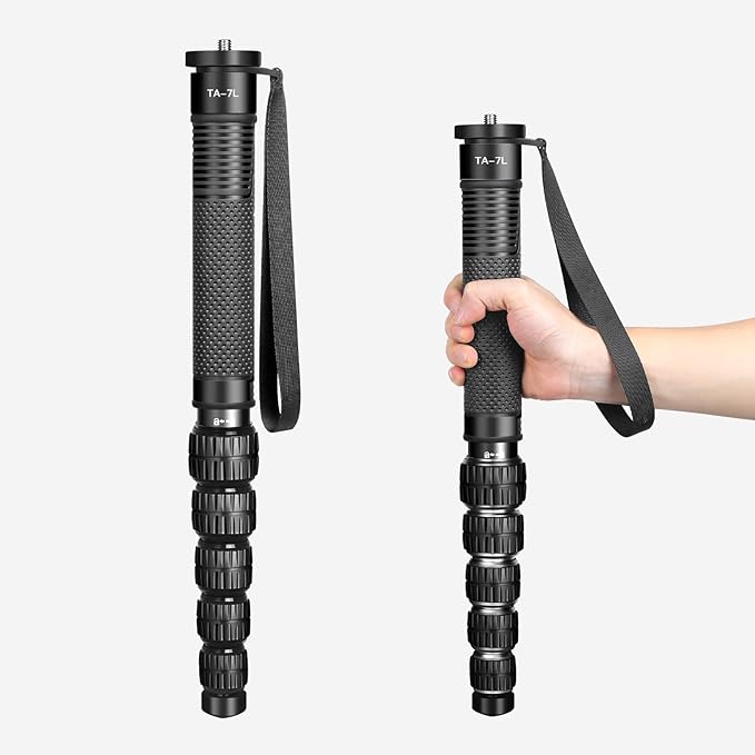 TONYBOO TA-7L 68.5 inch Camera Monopod, 36mm Aluminum Monopod with 6-Section Portable Lightweight, Max Load 40 lbs, Heavy Duty Camera Stand for DSLR Canon Nikon Sony, Easy to Carry