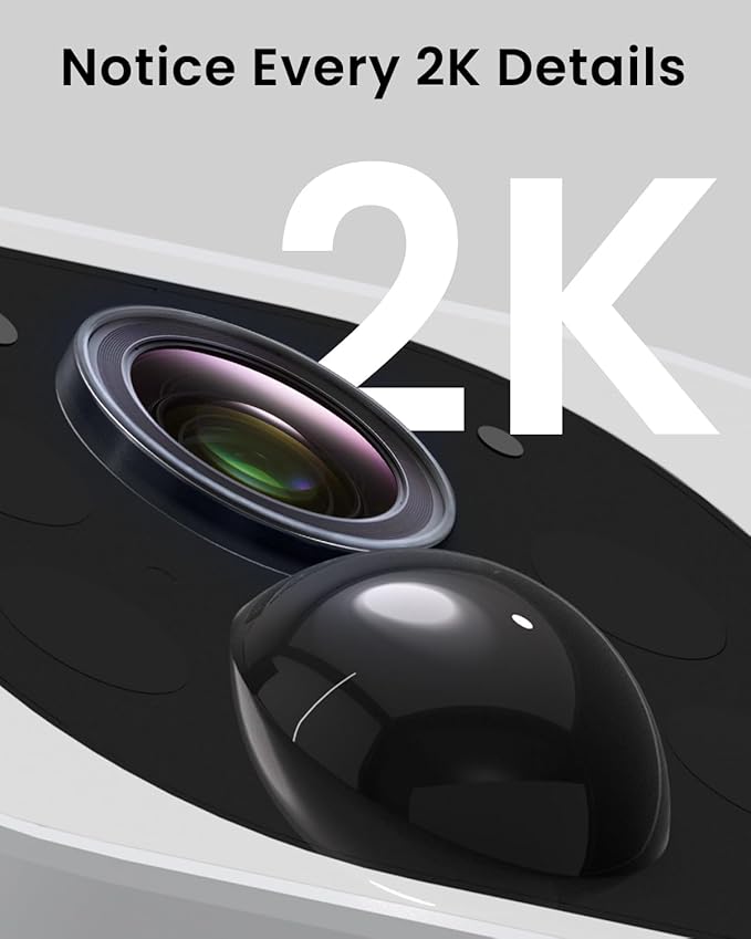 ANRAN 2K Cameras for Home Security Outside, Solar Security Cameras Wireless Outdoor, Battery Powered WiFi Surveillance with Human Detection, Color Night Vision, Spotlight, Works with Alexa (4 Pack)