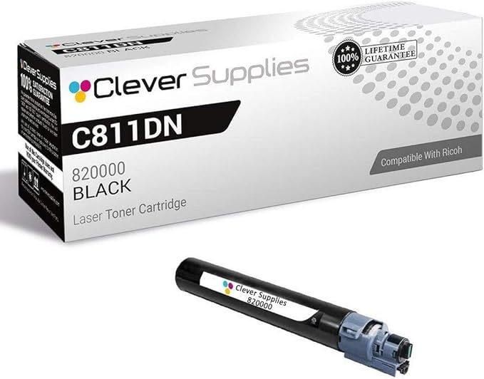 CS Replacement Toner Cartridge Compatible with Ricoh C811DN 820000 Black Color Laser Aficio SP C811DN Aficio SP C811DNHA Aficio SP C811DN-T2 Aficio SP C811DN-T3 Aficio SP C811DN-DL Black