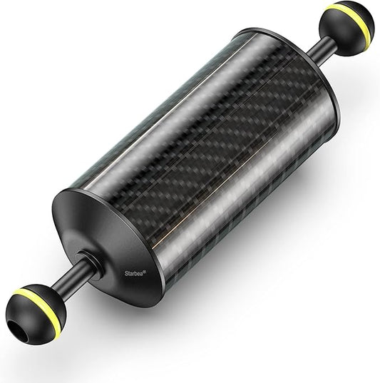 Seafrogs Carbon Fiber Underwater Float Arm, Dual Ball Lightweight Buoyancy Arm for Diving Tray, Video Light, and Strobe - Compatible with Underwater Photography and Videography Accessories(GA-6)