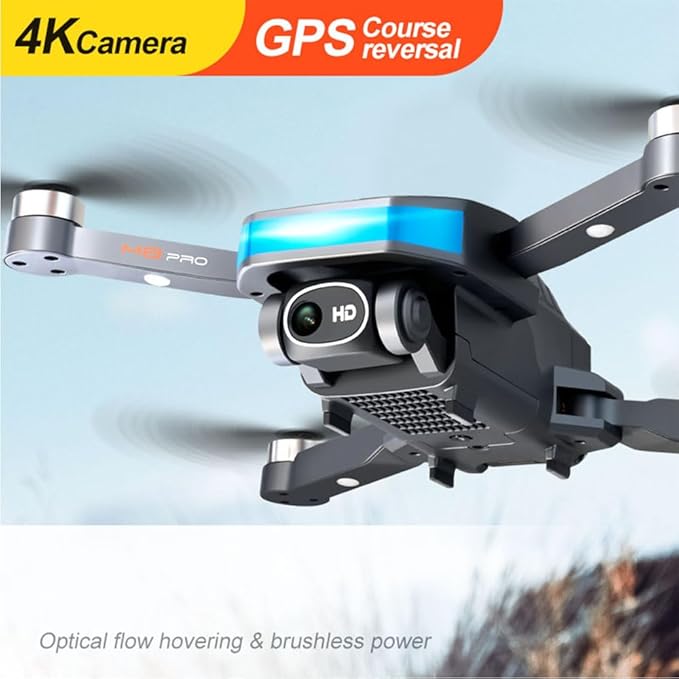 GPS Drones with Camera for adults 4K, Long Flight Endurance（50 minutes）, GPS 5G WIFI FPV Quadcopter for Beginners with Optical Flow Positioning,Brushless Motors,No obstacle avoidance, GPS Return Home,Include 2 batteries