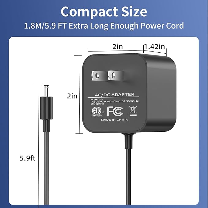 21W Power Adapter for Amazon Echo (1st & 2nd Generation) Echo Show (1st Gen) Echo Plus (1st Gen) Fire TV (2nd Gen) Echo Look Echo Link AC DC Adapter Supply