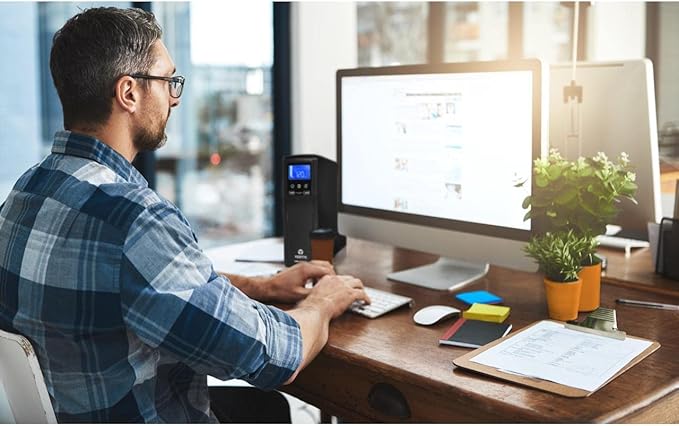 Vertiv Liebert PSA5 UPS - 700VA 420W 120V Line Interactive AVR Tower UPS, 10 outlets, 2 USB Charging Ports, Battery Backup with Surge Protection, 3 year warranty, Energy Star Certified (PSA5-700MT120)