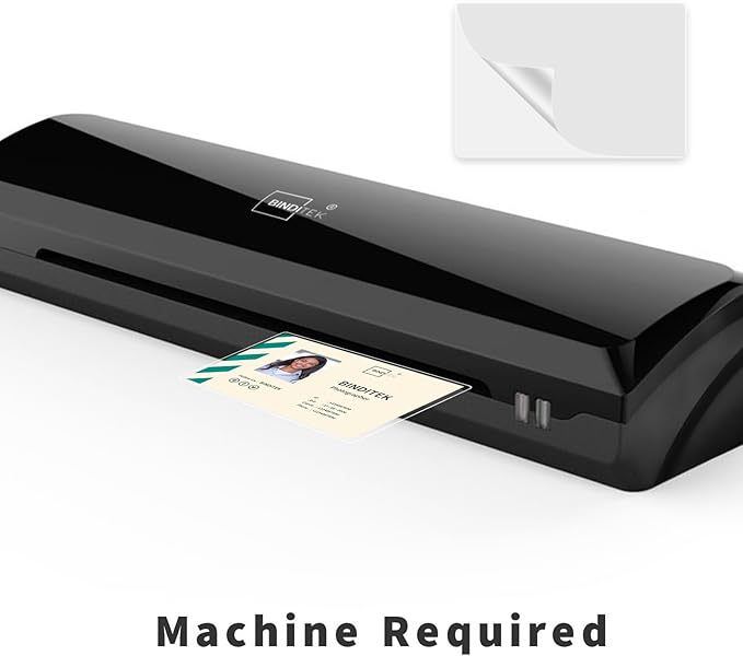 Binditek 200 Pack 5mil Thermal Laminating Pouches, 2.5 x 4.25 Inches Laminating Sheets, ID Badge Without Clip, No Holes, Ultra Clear, HeatSeal, Glossy, for Students and Coworkers