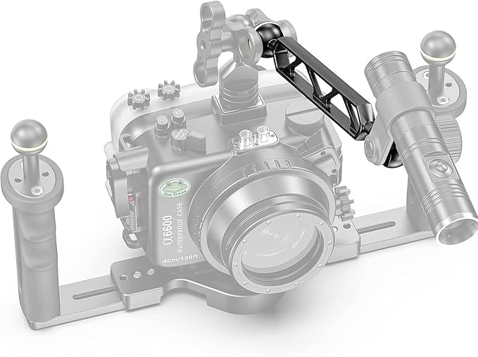 Sea frogs Ball Arm Ball to YS Mount Arm 8.0" Essential Diving Equipment Underwater Photography Gear Lighting System Aluminum Alloy Diving Equipment Accessory Lightweight Arms AM-6