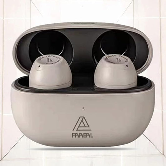 FAAEAL Bluetooth 5.3 Wireless Earbuds with Wireless Charging Case,Waterproof Stereo Headphones in Ear Built in Mic Headset Premium Sound with Deep Bass for Sport(Grey)
