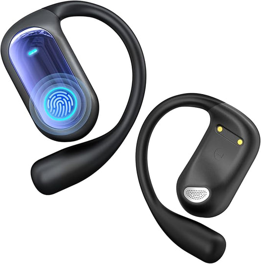 168 Languages AI Live Translation Earbuds, 4-in-1 Smart Mode Bluetooth 5.4 Touch Screen Earphones Real-Time Headphones Translator, Fit iOS and Android Ideal for Business and Learning, Deep Blue