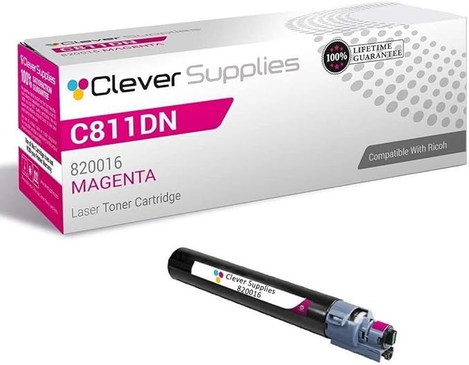 CS Replacement Toner Cartridge Compatible with Ricoh C811DN 820016 Magenta Color Laser Aficio SP C811DN Aficio SP C811DNHA Aficio SP C811DN-T2 Aficio SP C811DN-T3 Aficio SP C811DN-DL Magenta