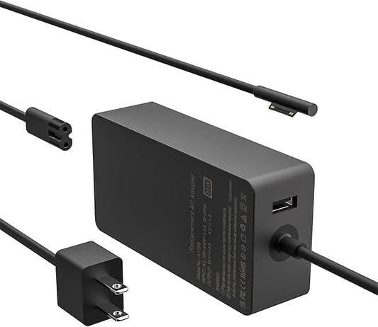 Surface Pro Charger 65W [2025 Upgraded Version] for Microsoft Surface Pro 3/4/5/6/7/ Surface Book Laptop/Tablet Power Supply Adapter, Works with 65W&44W&36W&24W (6.8 Ft Cord)