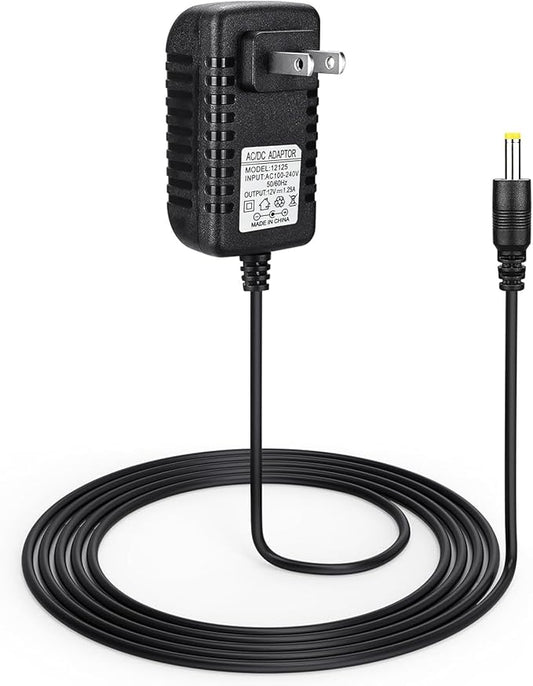 15W Power Adapter Charger, Compatible with Echo Dot 3rd/4th/5th Gen Echo Show 5 (1st & 2nd Gen) Echo Pop Kids Edition Smart Speaker DC Charger Cord, 6.6FT Long Cable – Black