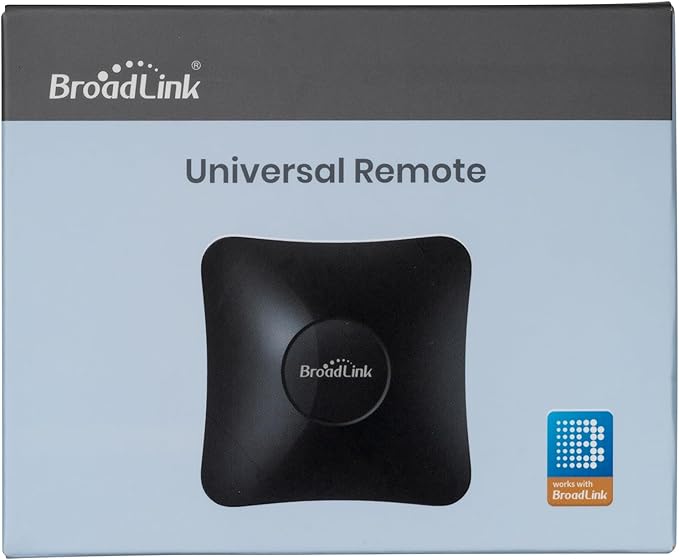 BroadLink IR/RF Smart Home Hub-WiFi IR/RF Blaster for Home Automation, TV, Curtain, Shades Remote, Smart AC Controller, Works with Alexa, Google Assistant, IFTTT (RM4 pro)