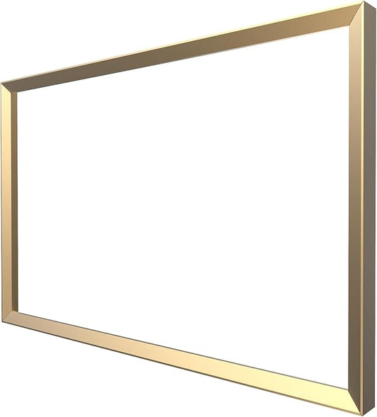 Aluminum Alloy Decorative Frame case for Echo Show 21 (Golden)