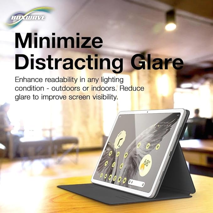 BoxWave Screen Protector Compatible with Amazon Echo Show 10 (3rd Gen 2020) - ClearTouch Anti-Glare Anti-UV EyeCare (2-Pack), Filters Out Harmful Blue Light Reduce Fatigue