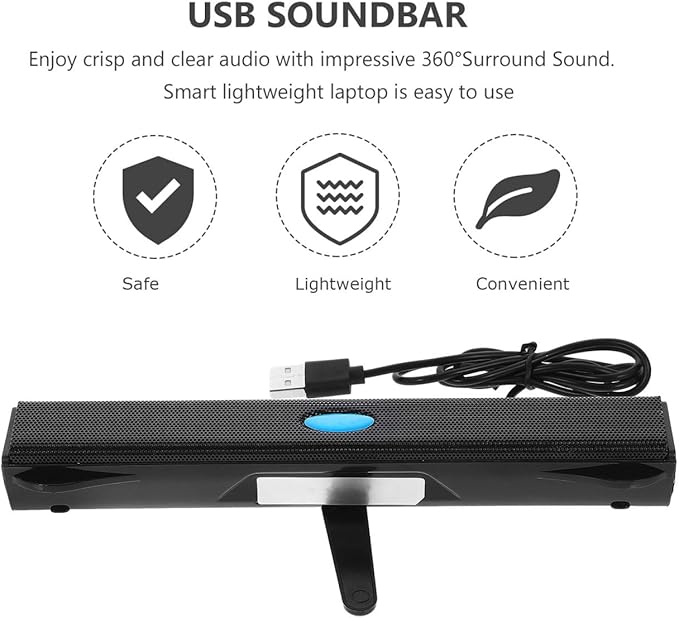 Home Audio Sound Bars Sound Bar for Tv for Computer Tv Surround USB Soundbar USB Speaker Television Trumpet Computer Speakers