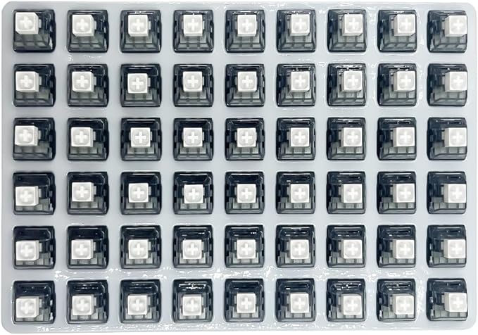 DRAOZA Kailh Box White V2 Switch for Mechanical Gaming Keyboard, 5 Pin Clicky Switch （Box V2 White,108PCS）