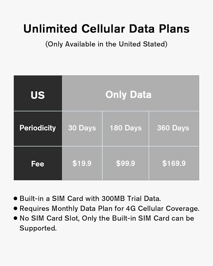 Xega 2-Pack 4G LTE Security Camera No WiFi【Built in SIM Card】 2K Super HD Solar Powered Wireless Outdoor 4G Security Camera PIR Motion Sensor Night Vision 2 Way Talk Cloud/TF IP66