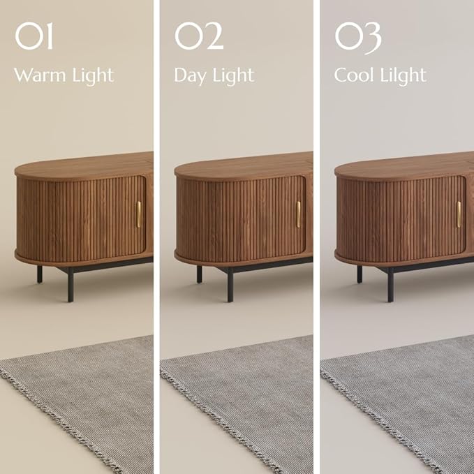 86" Ultra Short Throw Projector TV Stand, Mid-Century Modern Electric Cabinet with Power Featuring Drawer, Linkage Memory Function, Ample Storage Space, Walnut Color