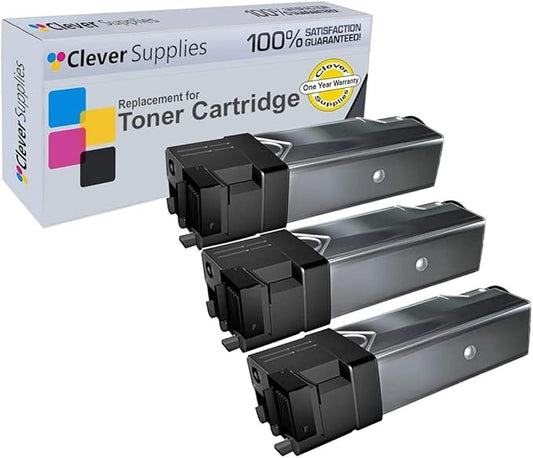 CS Replacement Toner Cartridge Compatible with Dell 2135 330-1436 Black 2130 2135 2130cn 2135cn 2500 Each Page Yield 3 Set