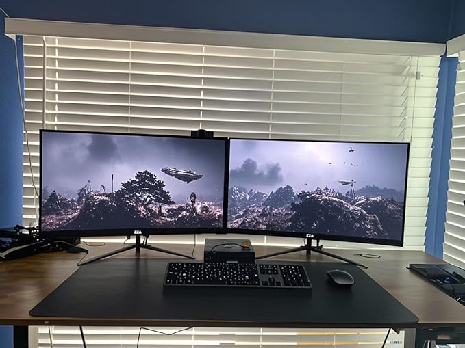 ZZA Curved Monitor,27 inch 280Hz Gaming Monitor,Full HD 1080P Computer Monitor,Eye-Care Display with HDMI,DP,FreeSync,Wall Mountable for Office and Home