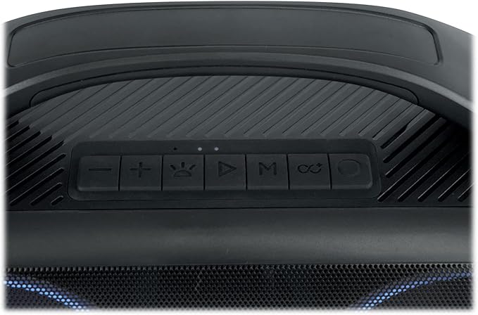 Rockville Go Party D4 30W Portable LED Bluetooth Speaker, Deep Bass, IPX5 Water Resistant, TWS Linking, Long Battery Life, Perfect for Parties and Outdoor Events